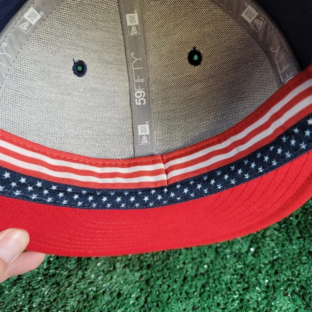 New Era Los Angeles Dodgers 59FIFTY Stars & Stripes July 4th Fitted Size 7 1/4 - Picture 11 of 11